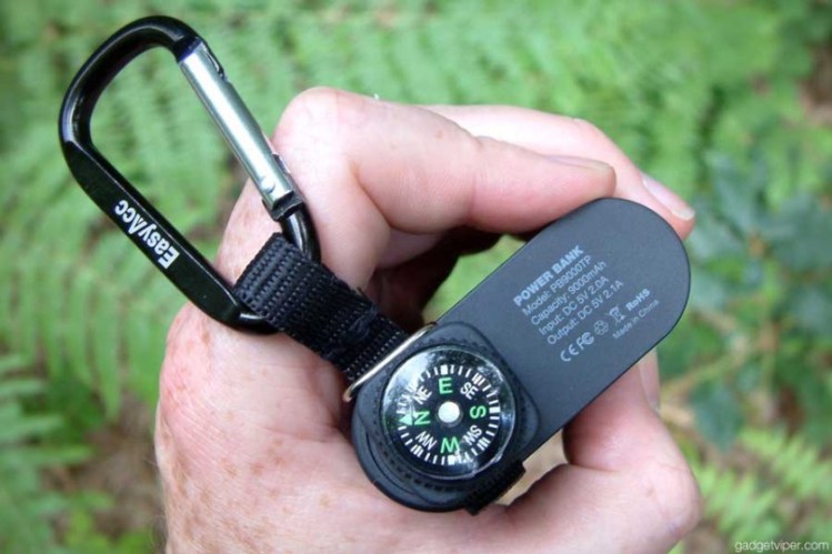 EasyAcc outdoor 9000mAh Power Bank with a compass design