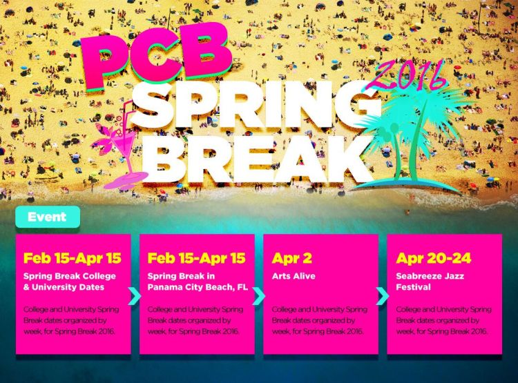 PCB Spring Break Events 2016