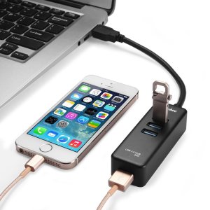 Best Top 3 USB 3.0 Hub for MacBook Pro: easyacc 4 port hub