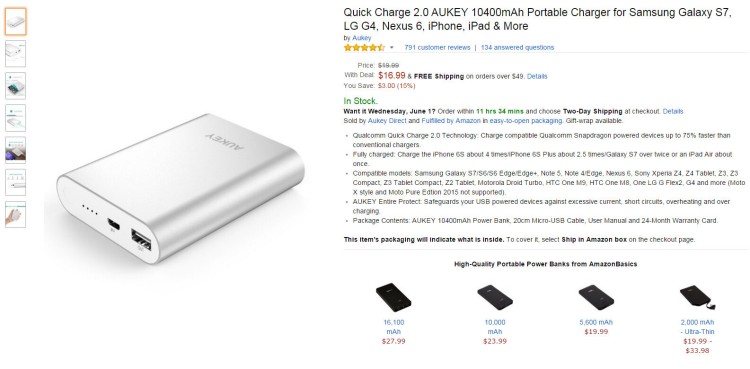 How To Charge Aukey Power Bank 10400mAh
