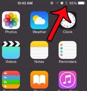 Remove the Bluetooth Icon at the Top of the iPhone Screen