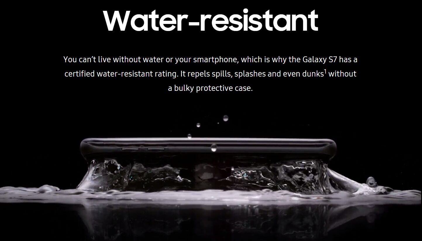 Is Samsung Galaxy S7 waterproof