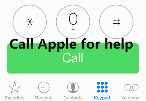Call Apple for help