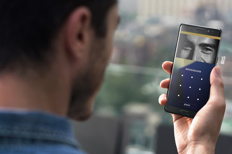 samsung note 7 iris recognition