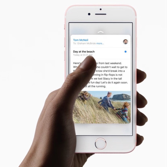 3D touch for mail preview