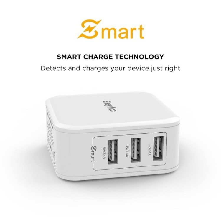 giveaway Easyacc 36w 3 port usb wall charger