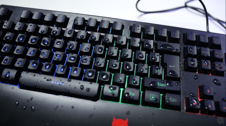 A Waterproof Keyboard Easier to Be Cleaned