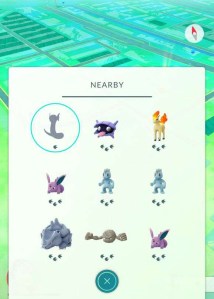 pokemon nearby