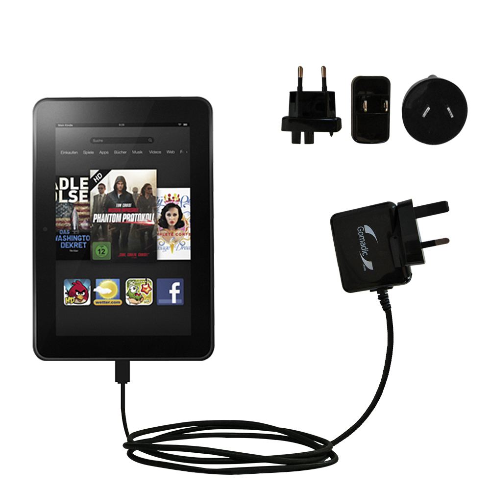 How to charge a Kindle with a power adaptor