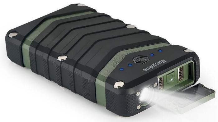 Best Power Bank For iPhone:EasyAcc 20000mAh Rugged Power Bank